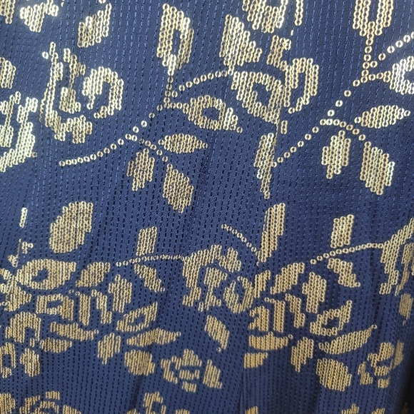 The Saree Room Navy Iris Maxi Skirt size S - Picture 3 of 8